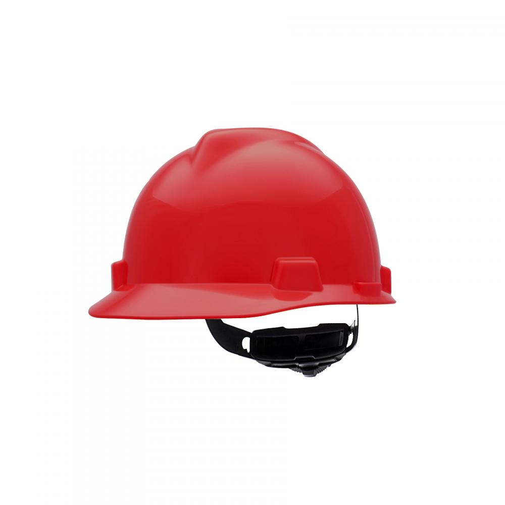V-Gard Slotted Cap, Red, w/Fas-Trac III Suspension