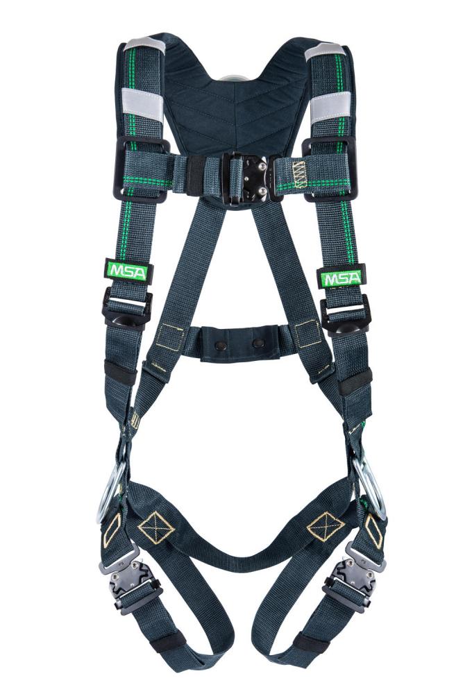 EVOTECH Arc Flash Harness, BACK STEEL D-ring, Quick-Connect leg straps, Shoulder