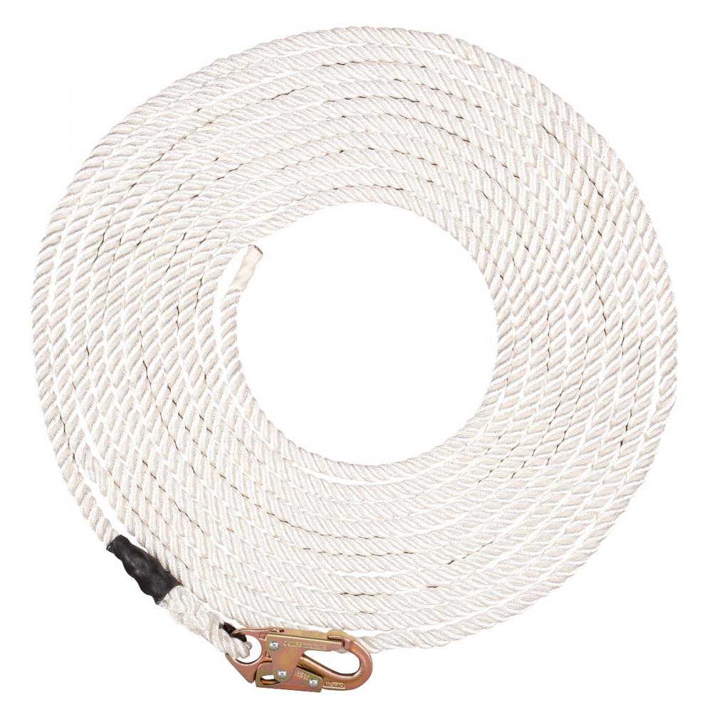 MSA Polyester Rope Vertical Lifeline with 36C snaphook, 50ft, ANSI