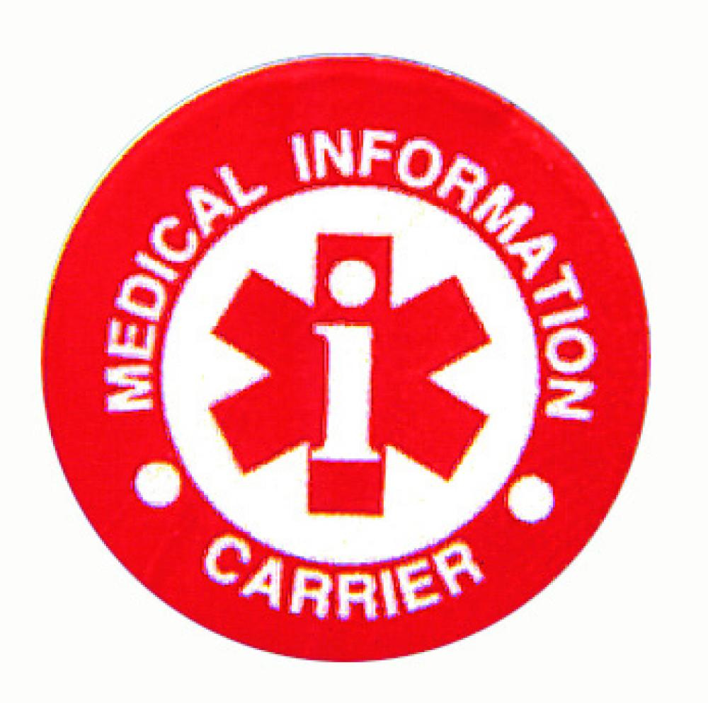 Medical Information Carrier System (pkg of 10), English/Spanish/French