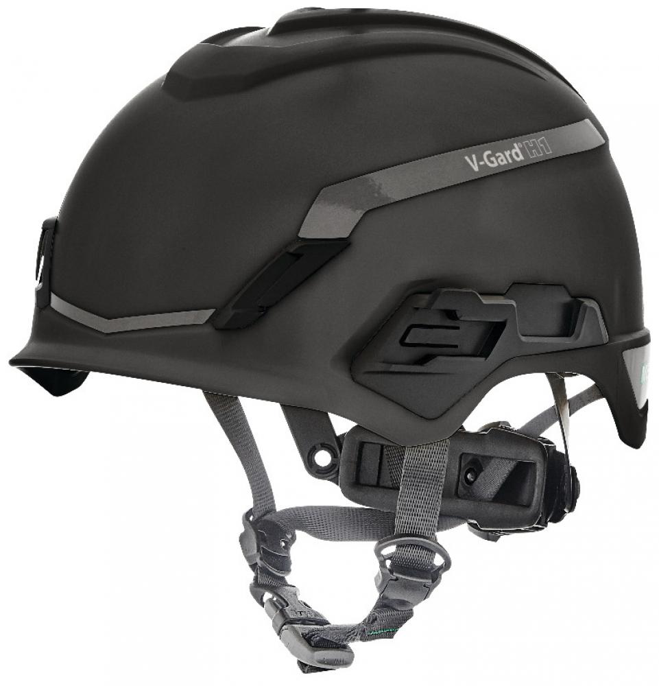 V-Gard&reg; H1 Safety Helmet, Novent, Black, Fas-Trac&reg; III Pivot, ANSI, EN39