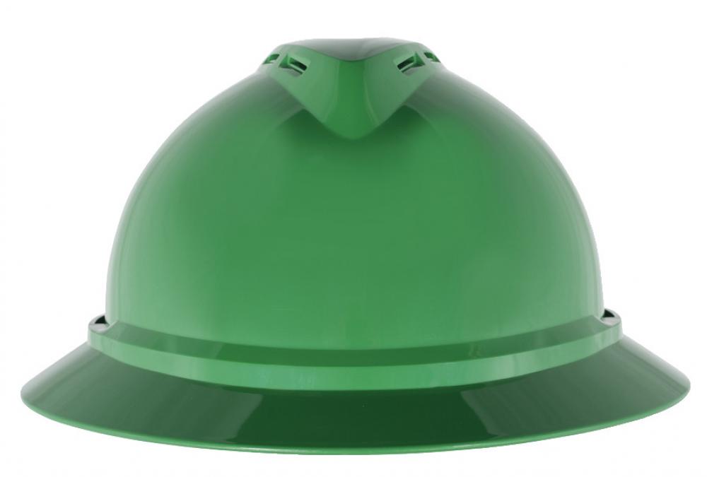 V-Gard 500 Hat, Green Vented, 4-Point Fas-Trac III