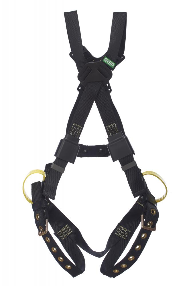 Workman Arc Flash Crossover Harness, BACK WEB Loop, Tongue Buckle leg straps, Ru