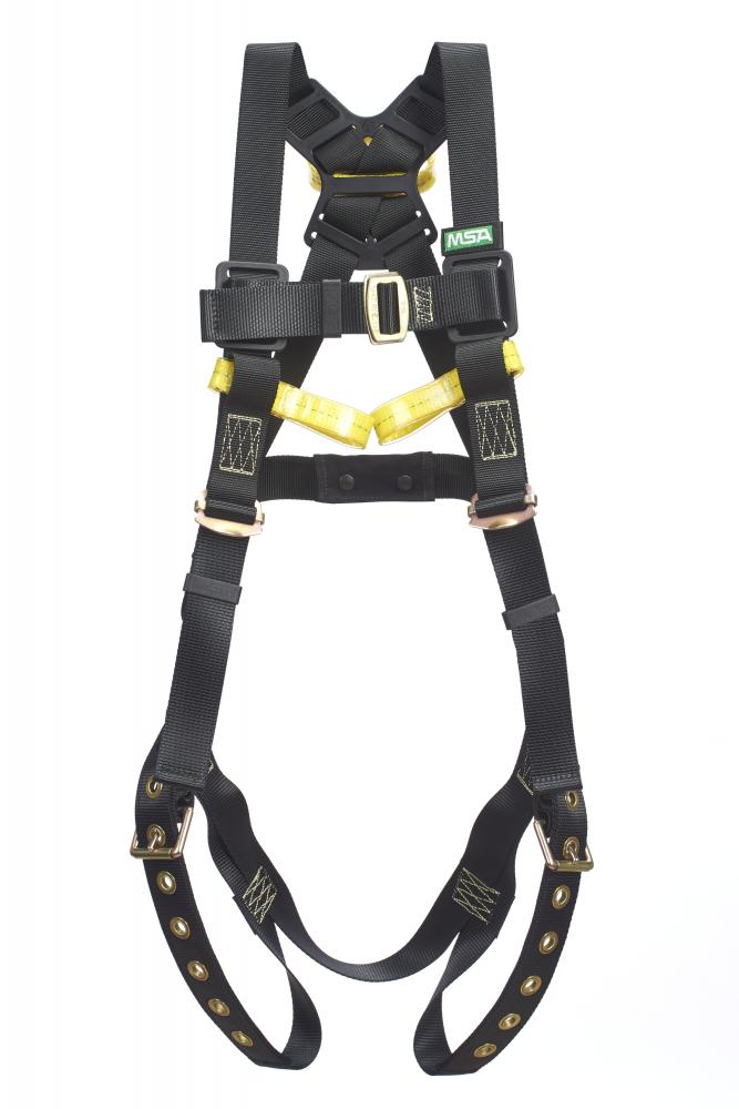 Workman Arc Flash Vest-Style Harness, BACK WEB Loop, Tongue Buckle leg straps, B