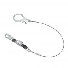 MSA Safety 10201356 - V-Series standard cable single-leg fixed energy absorbing lanyard, 6',36CL large