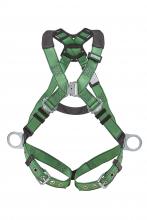 MSA Safety 10206064 - V-FORM Harness, Super Extra Large, Back & Hip D-Rings, Tongue Buckle Leg Straps