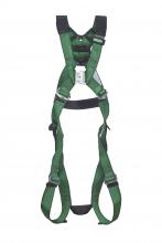 MSA Safety 10207680 - V-FORM Harness, Standard, Back D-Ring, Qwik-Fit Leg StrapsQuick Connect Chest Bu