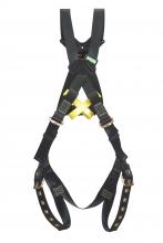 MSA Safety 10162684 - Workman Arc Flash Crossover Harness, BACK WEB Loop, Tongue Buckle leg straps, BE