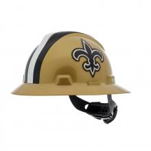 MSA Safety 10194774 - NFL V-Gard Full Brim Hard Hat, New Orleans Saints