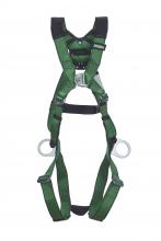 MSA Safety 10206084 - V-FORM Harness, Super Extra Large, Back, Chest & Hip D-Rings, Qwik-Fit Leg Strap