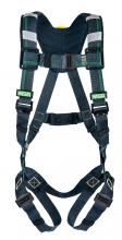 MSA Safety 10150161 - EVOTECH Arc Flash Harness, BACK WEB Loop, Qwik-Fit leg straps, Shoulder Padding,