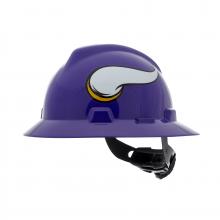 MSA Safety 10194772 - NFL V-Gard Full Brim Hard Hat, Minnesota Vikings