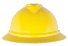 MSA Safety 10167952 - V-Gard 500 Hat, Yellow Vented, 6-Point Fas-Trac III