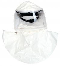 MSA Safety 10095739 - Tychem QC Hoods, 20 Pack, Single Bib, White, Threaded Connector, Less Suspension