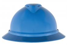 MSA Safety 10167912 - V-Gard 500 Hat, Blue Vented, 4-Point Fas-Trac III