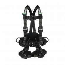 MSA Safety 10162119 - Gravity Utility Harness, BACK, FRONT & HIP PVC Coated D-rings, Kevlar backpad, N
