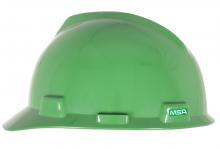 MSA Safety 10150222 - V-Gard GREEN Slotted Cap, Green, 4-Point Fas-Trac III