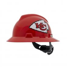MSA Safety 10194770 - NFL V-Gard Full Brim Hard Hat, Kansas City Chiefs