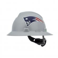 MSA Safety 10194773 - NFL V-Gard Full Brim Hard Hat, New England Patriots