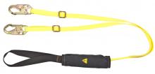 MSA Safety 10060140 - ArcSafe Twin-Leg Energy-Absorbing Lanyard, 6', Hitch Loop, 36C steel snaphook, C