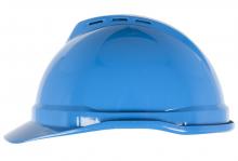 MSA Safety 10034028 - V-Gard 500 Cap, Blue Vented, 6-Point Fas-Trac III