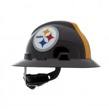 MSA Safety 10194779 - NFL V-Gard Full Brim Hard Hat, Pittsburgh Steelers