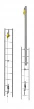 MSA Safety 30903-00 - MSA Vertical Ladder Lifeline Kit, 55ft,(17m)