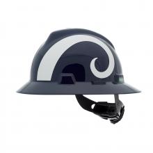 MSA Safety 10194811 - NFL V-Gard Full Brim Hard Hat, Los Angeles Rams