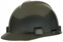MSA Safety 484340 - V-Gard Slotted Cap, Silver, w/Staz-On Suspension