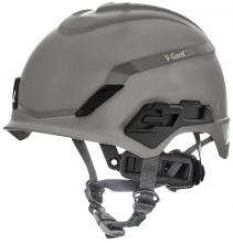 MSA Safety 10204347 - V-Gard® H1 Safety Helmet, Novent, Gray, Fas-Trac® III Pivot, ANSI, EN397