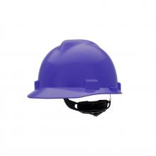 MSA Safety 495858 - V-Gard Slotted Cap, Purple, w/Fas-Trac III Suspension