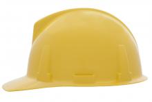 MSA Safety 454721 - Topgard Slotted Cap, Yellow, w/1-Touch Suspension
