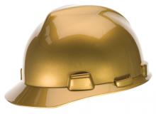 MSA Safety 10101854 - Specialty V-Gard Protective Cap Metallic Gold - w/ Fas-Trac Suspension
