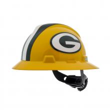 MSA Safety 10194753 - NFL V-Gard Full Brim Hard Hat, Green Bay Packers