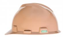 MSA Safety 461180 - V-Gard Slotted Cap, Tan, w/Staz-On Suspension